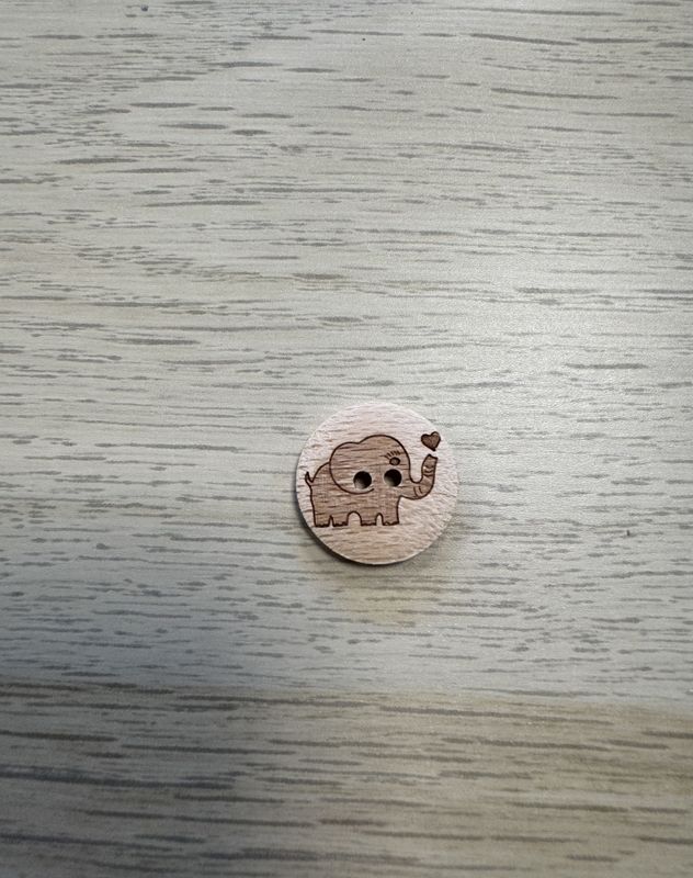 Treknapp Elefant