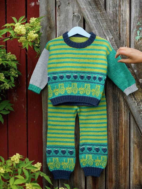 Sebbi genser og bukse - Alpakka wool